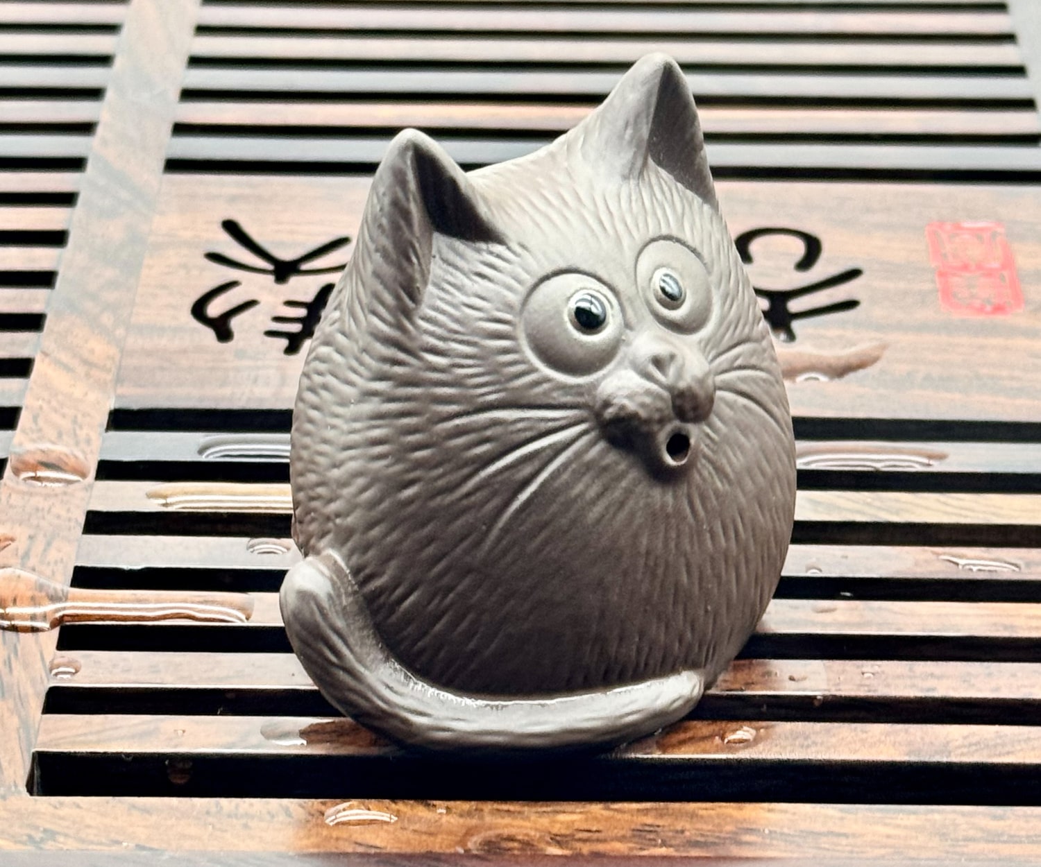 Очаровательная глиняная фигурка &laquo;Кот&raquo;