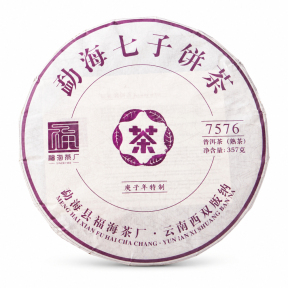 Чай Шу Пуэр Fu Hai Cha Chang 7576 2020 года 357 г