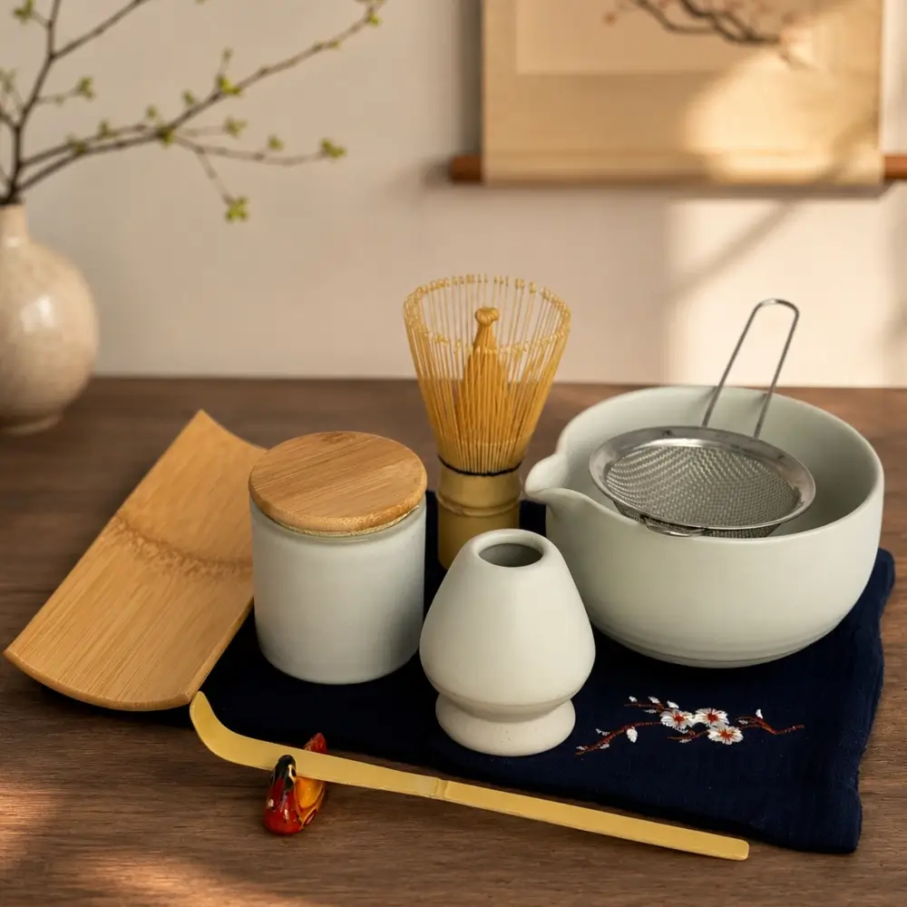 食器  tea set Набор посуды для чая матча Дзен 9 предметов купить | Nicetea