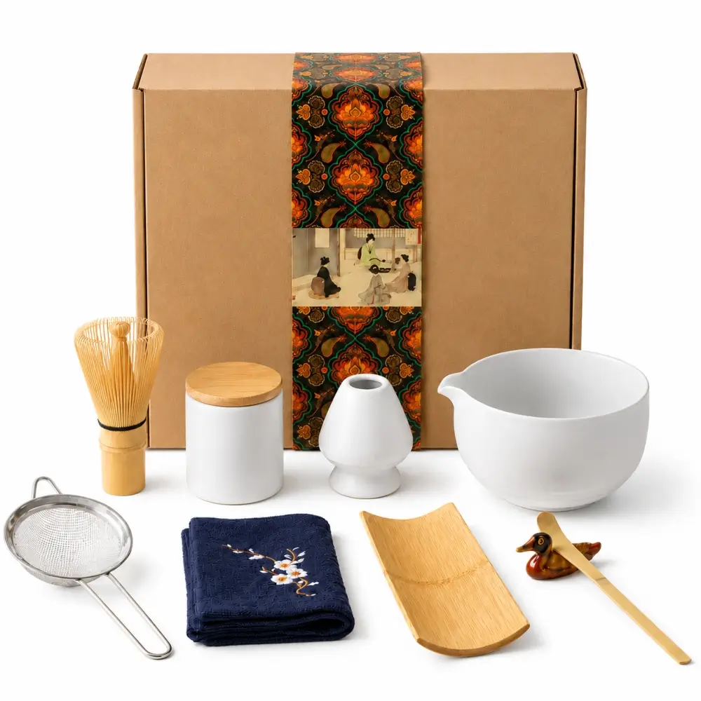 食器  tea set Набор посуды для чая матча Дзен 9 предметов купить | Nicetea